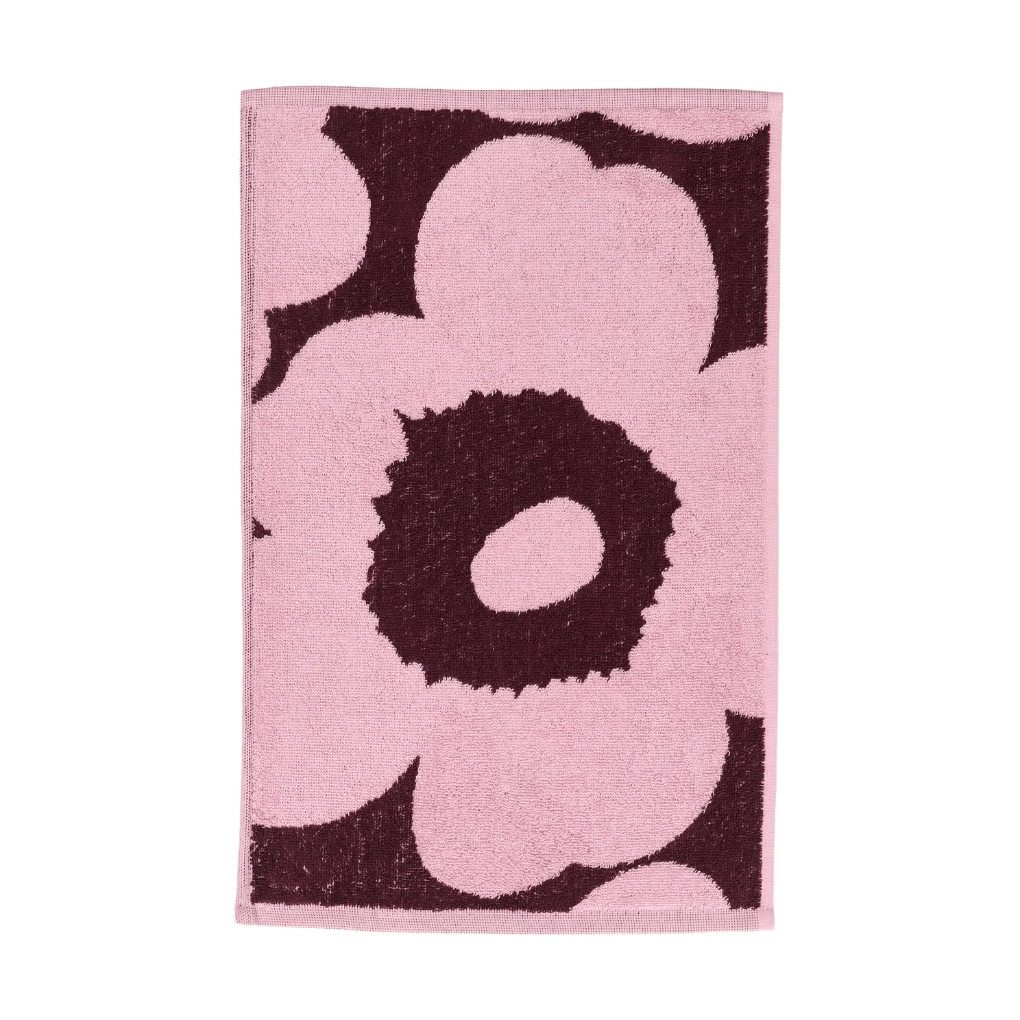 Marimekko Unikko gæstehåndklæde 30x50 cm Plum-pink
