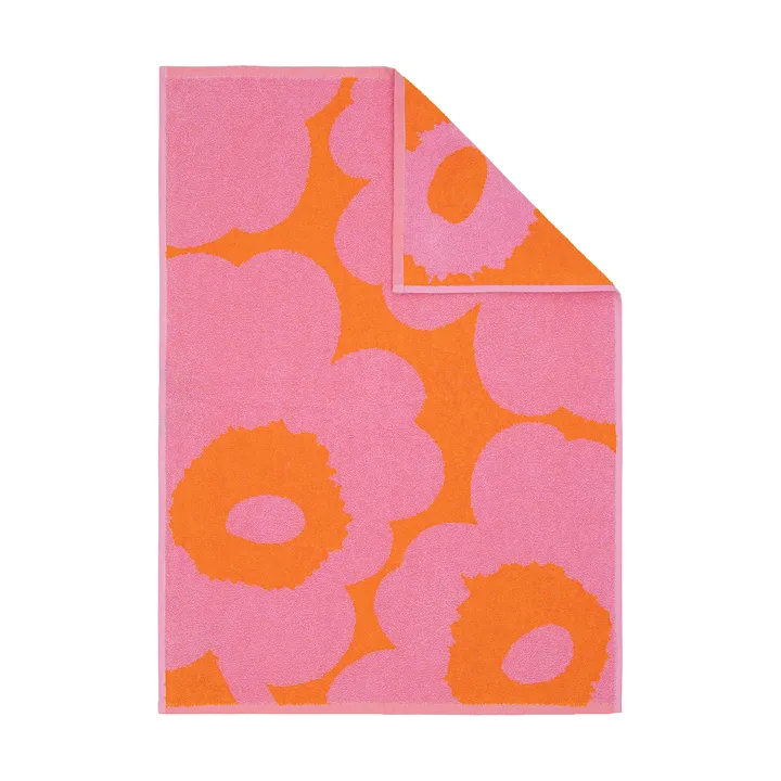 Unikko håndklæde 50x70 cm - Orange-pink - Marimekko