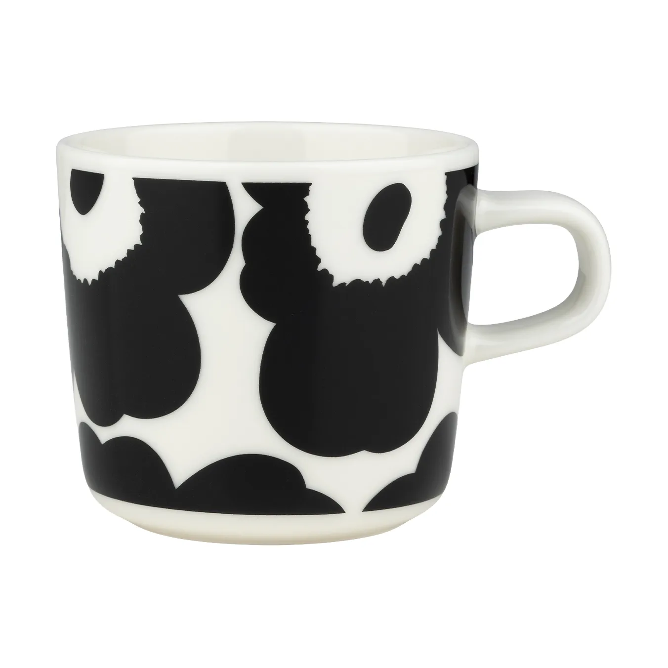 Unikko kaffekop 20 cl, Black-white Marimekko