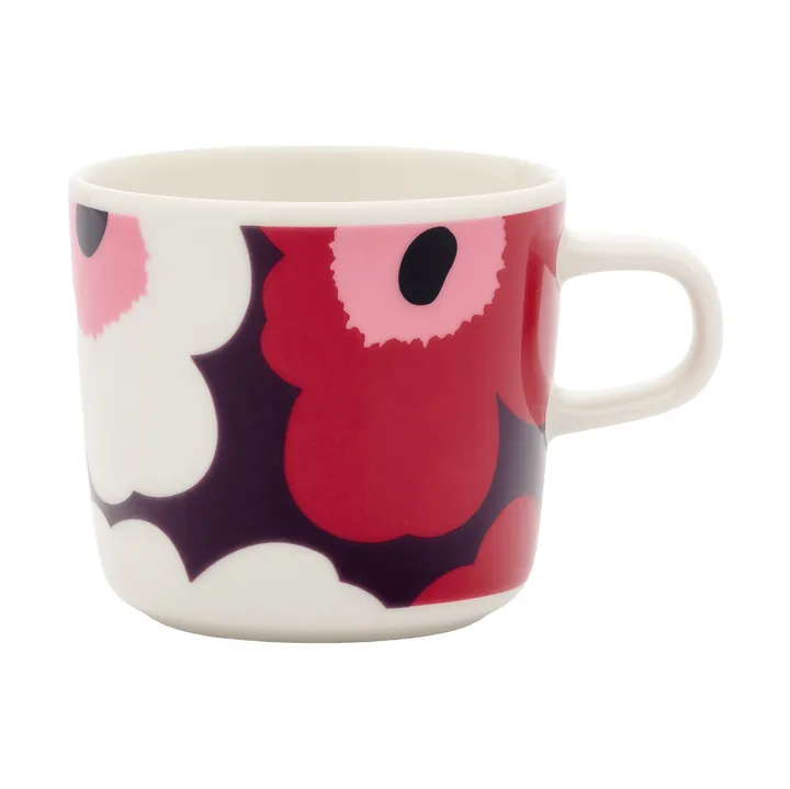 Unikko kaffekop 20 cl - White-plum-cranberry-pink - Marimekko