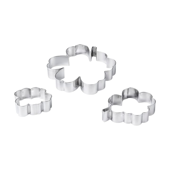 Unikko kageform 3-pk - Stainless steel - Marimekko