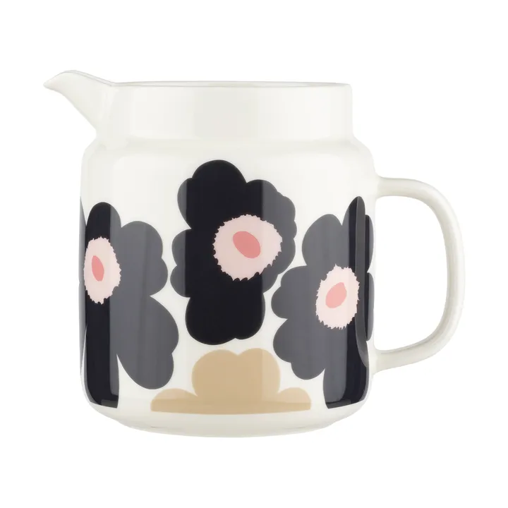 Unikko kande 1,25 l - Off white-charcoal-sand-pink - Marimekko