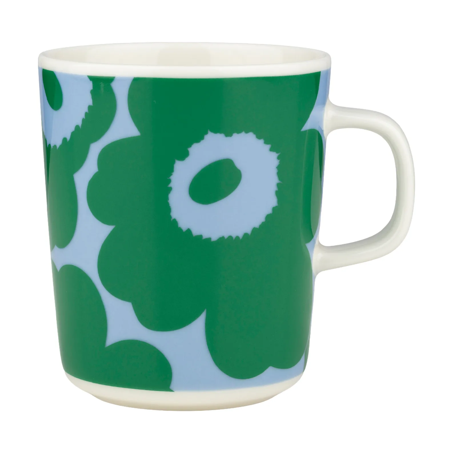 Unikko krus 25 cl, White-green-light blue Marimekko