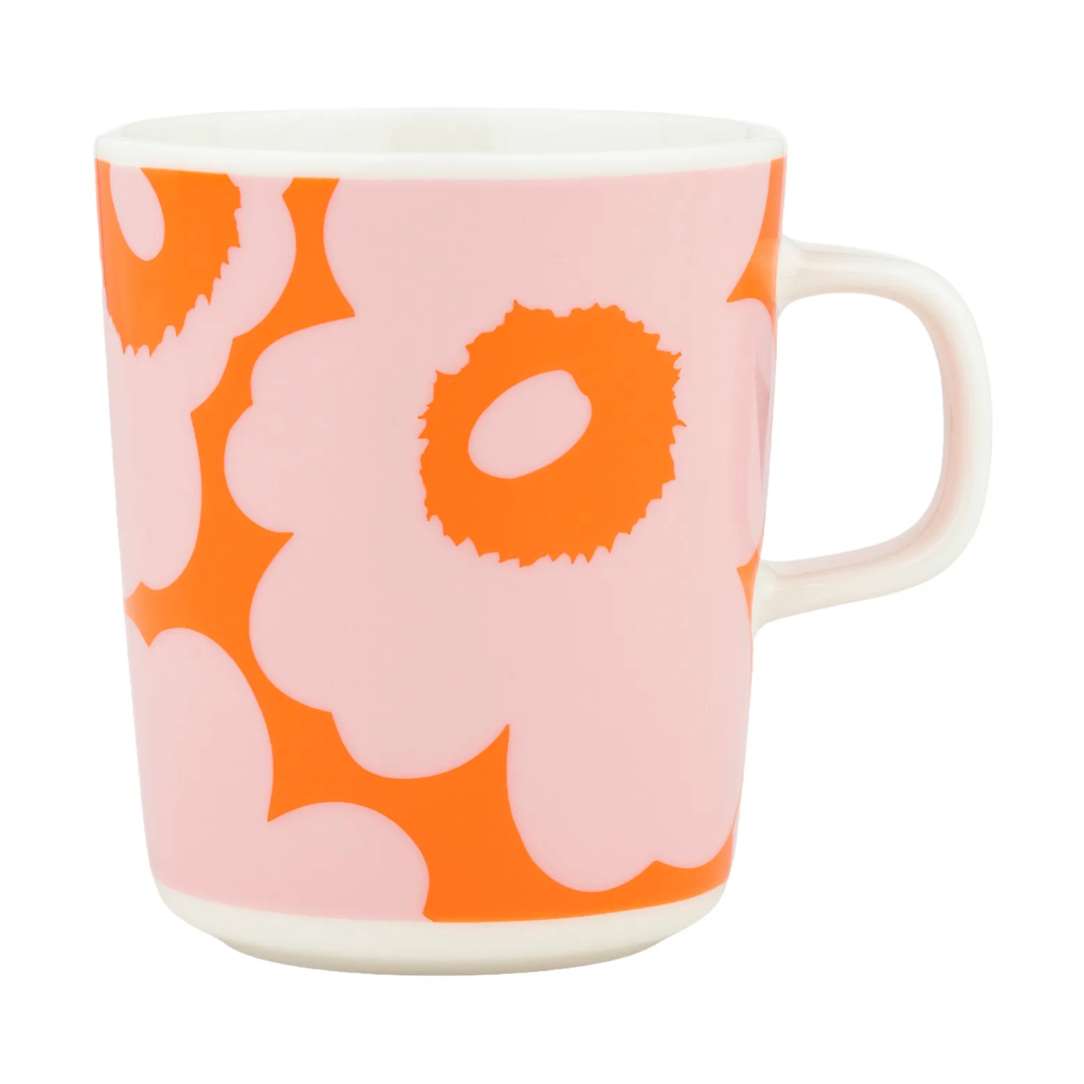 Unikko krus 25 cl, White-pink-orange Marimekko