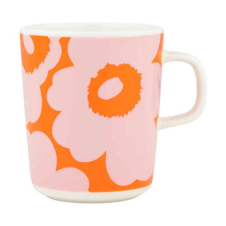 Unikko krus 25 cl - White-pink-orange - Marimekko