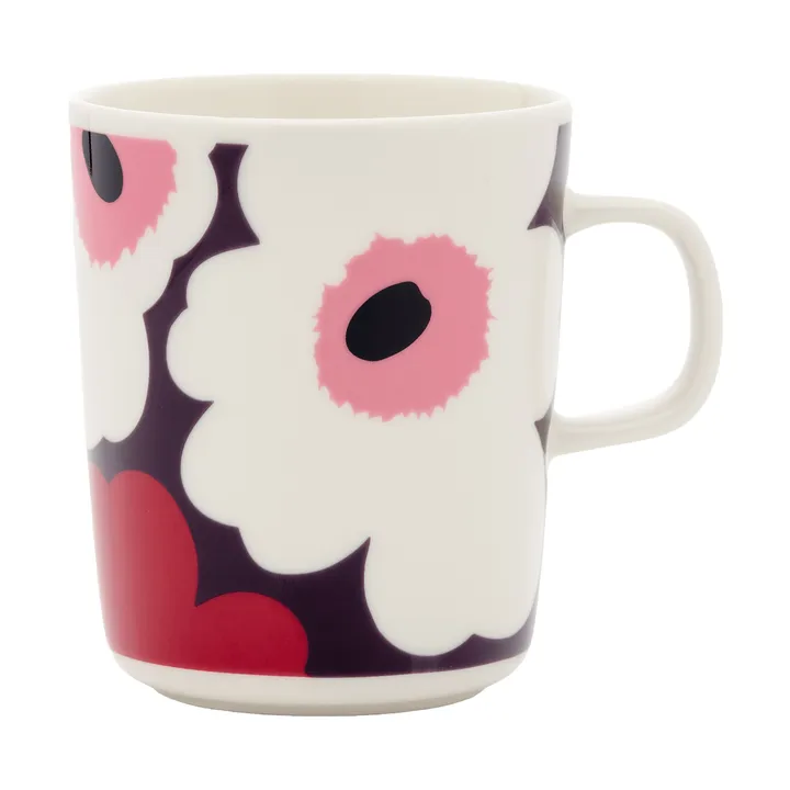 Unikko krus 25 cl - White-plum-cranberry-pink - Marimekko