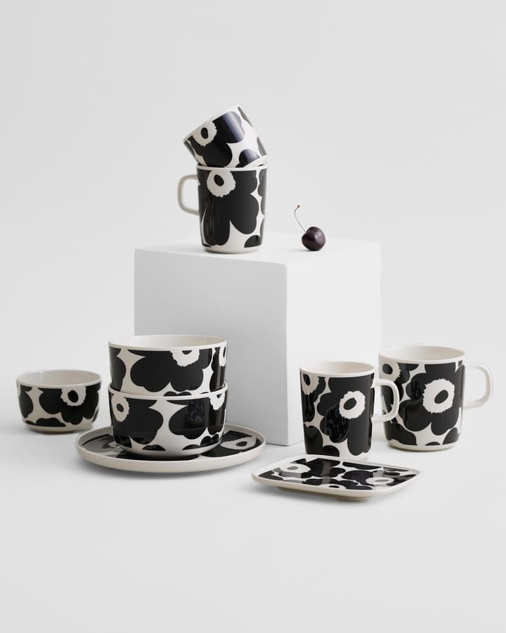 Unikko krus 40 cl, Hvid/Sort Marimekko