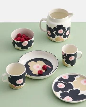 Unikko krus 40 cl - Off white-charcoal-sand-pink - Marimekko