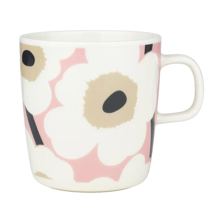 Unikko krus 40 cl - Off white-pink-sand-charcoal - Marimekko