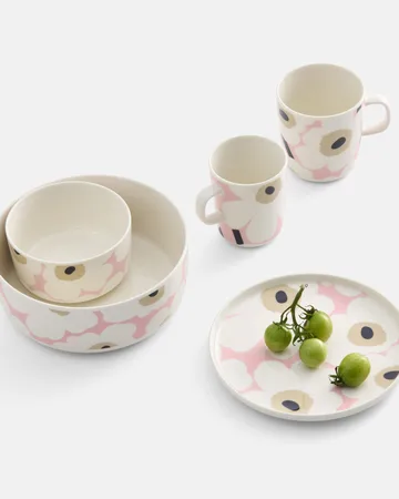 Unikko krus 40 cl - Off white-pink-sand-charcoal - Marimekko