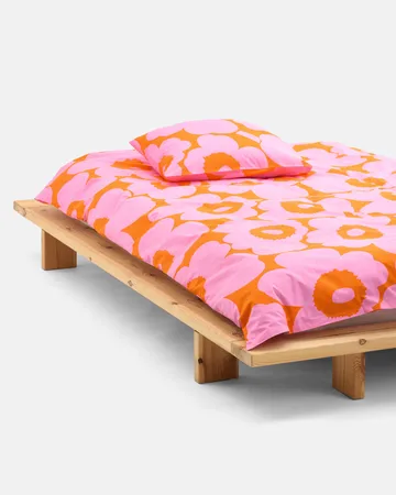 Unikko pudebetræk 50x60 cm - Orange-pink - Marimekko