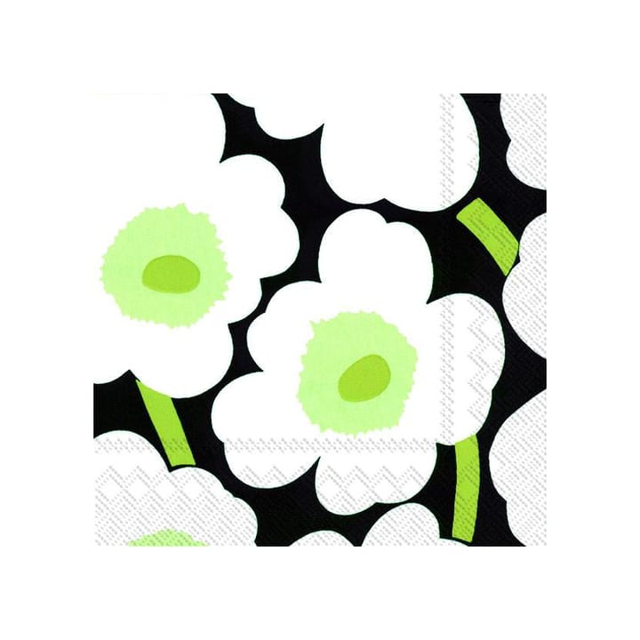 Unikko servietter 40x40 cm 20-pak, Sort Marimekko