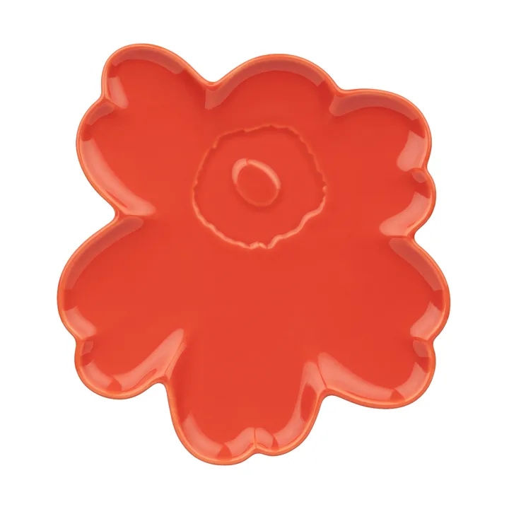 Unikko shape fad 20 cm - Orange red - Marimekko