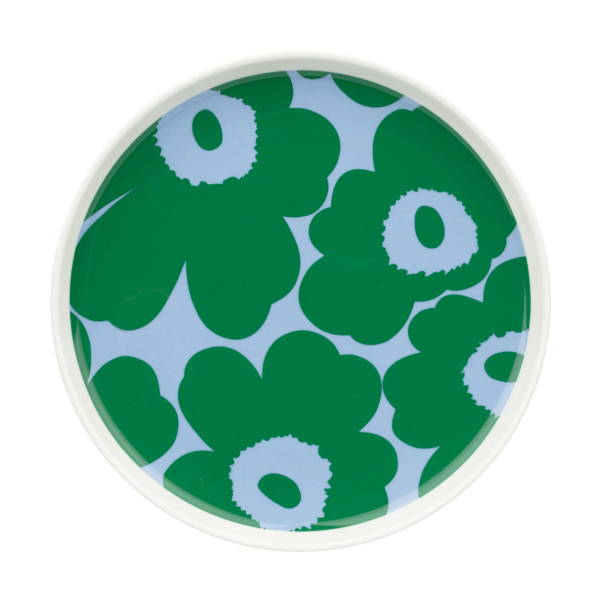 Unikko tallerken Ø20 cm, White-green-light blue Marimekko