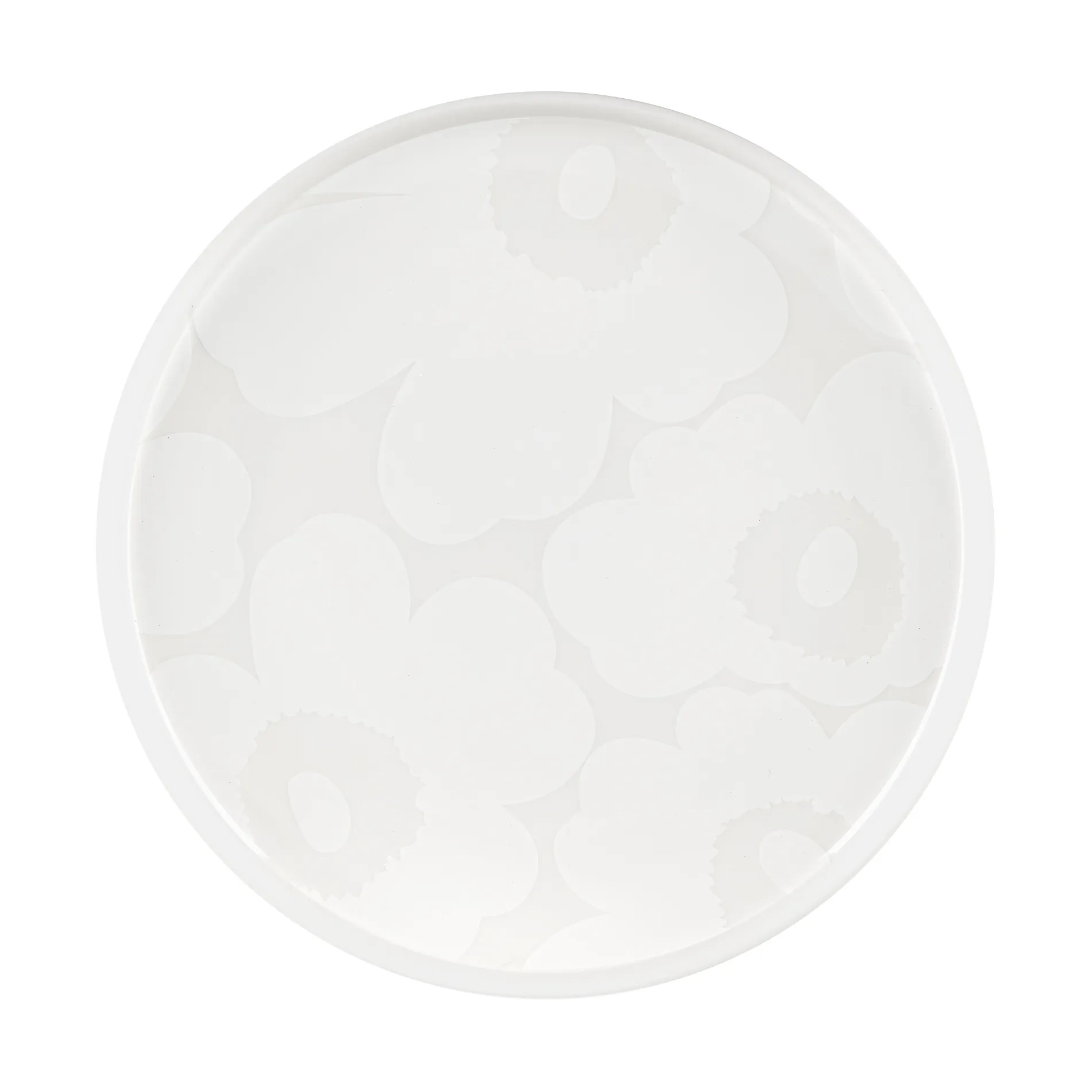 Unikko tallerken Ø20 cm, White/Offwhite Marimekko