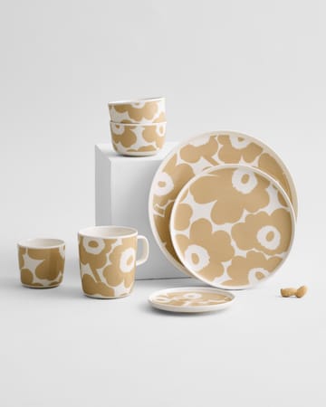 Unikko tallerken beige/hvid - Ø25 cm - Marimekko