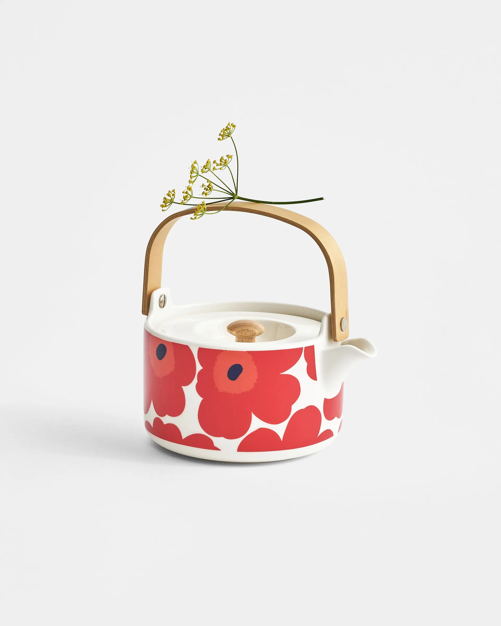 Unikko tekande 0,7 l, Red-white Marimekko