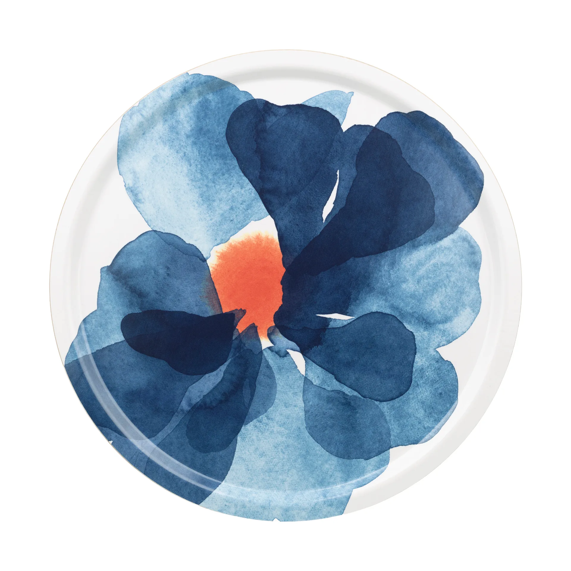 Valssi bakke Ø46 cm, White-blue-orange Marimekko
