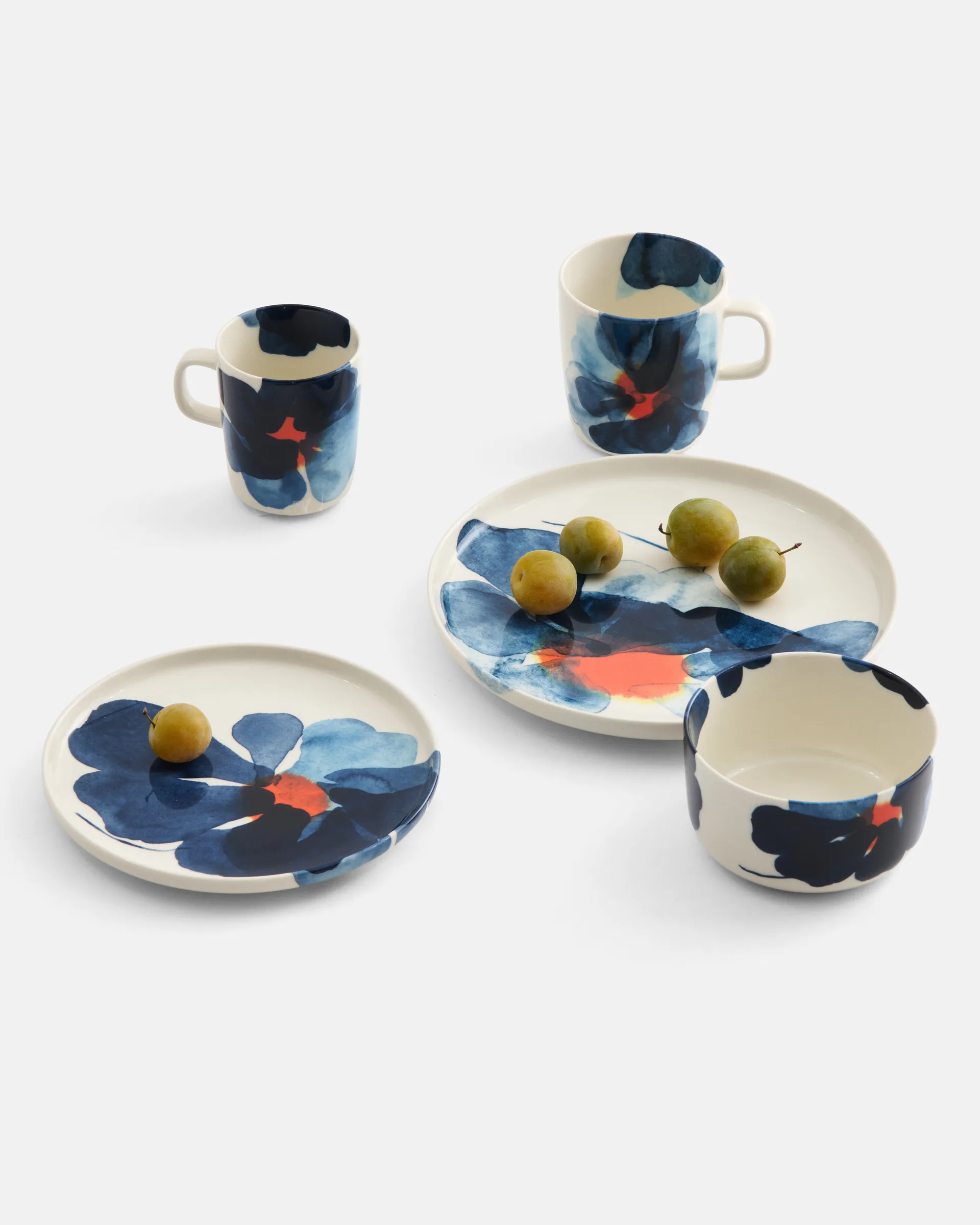 Valssi krus 25 cl, White-blue-orange Marimekko