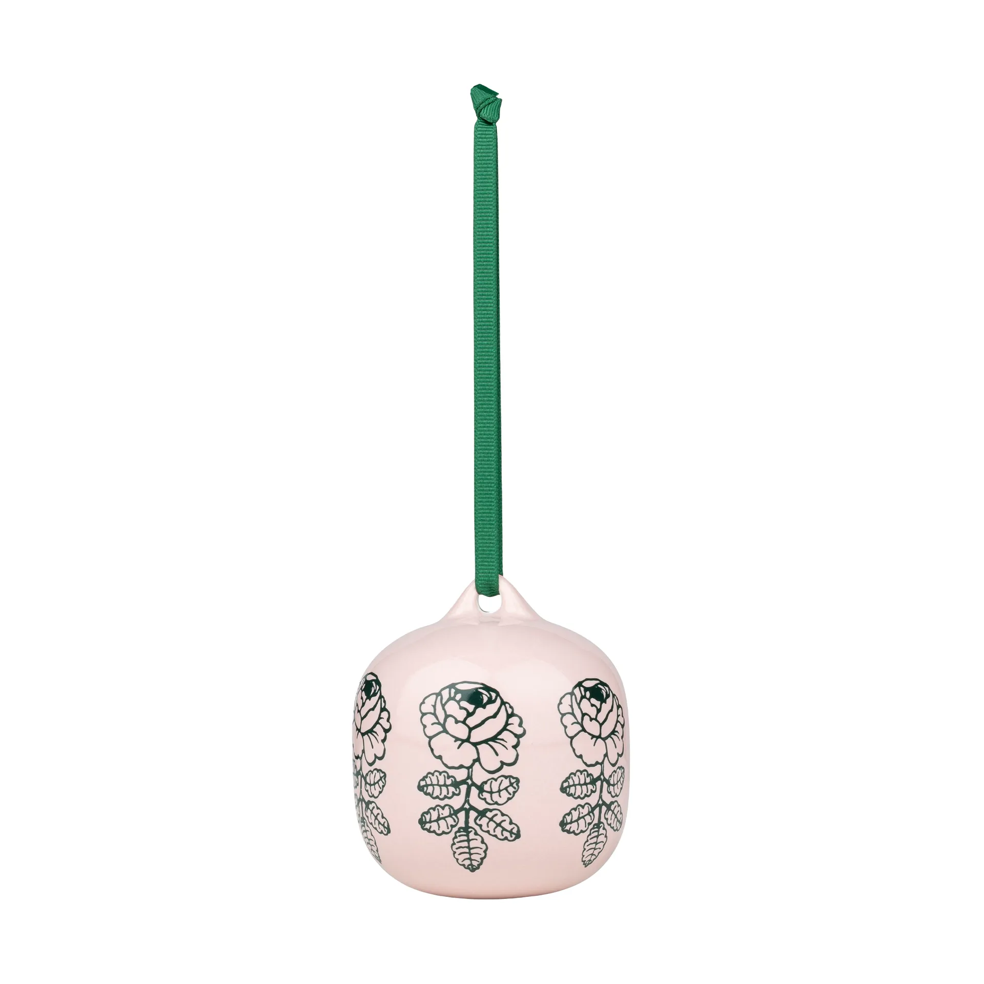 Vihkiruusu julekugle, Lyserød, 7x7 cm Marimekko