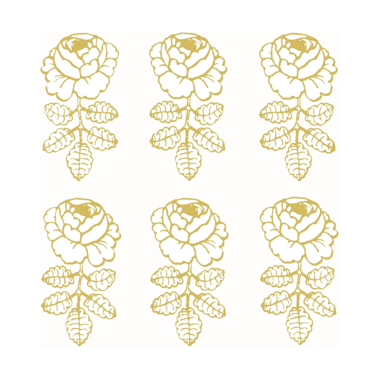 Marimekko Woods servietter 33x33 cm 20-pak Gold-white