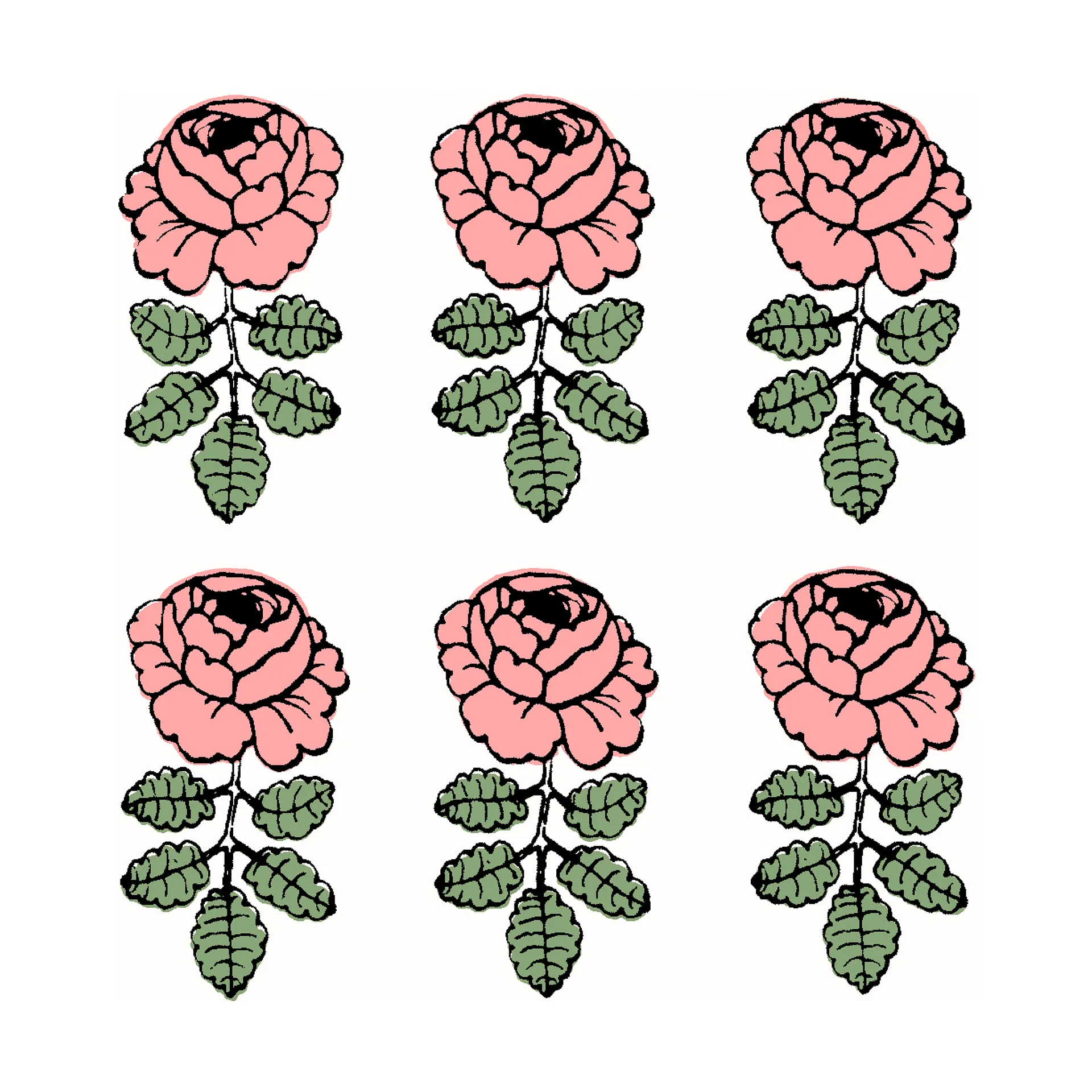 Woods servietter 33x33 cm 20-pak, Rose Marimekko