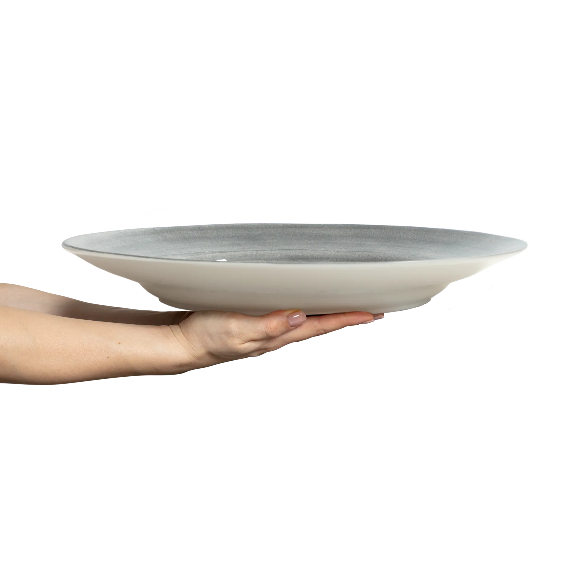 Basic serveringsfad Ø41 cm, Grå Mateus