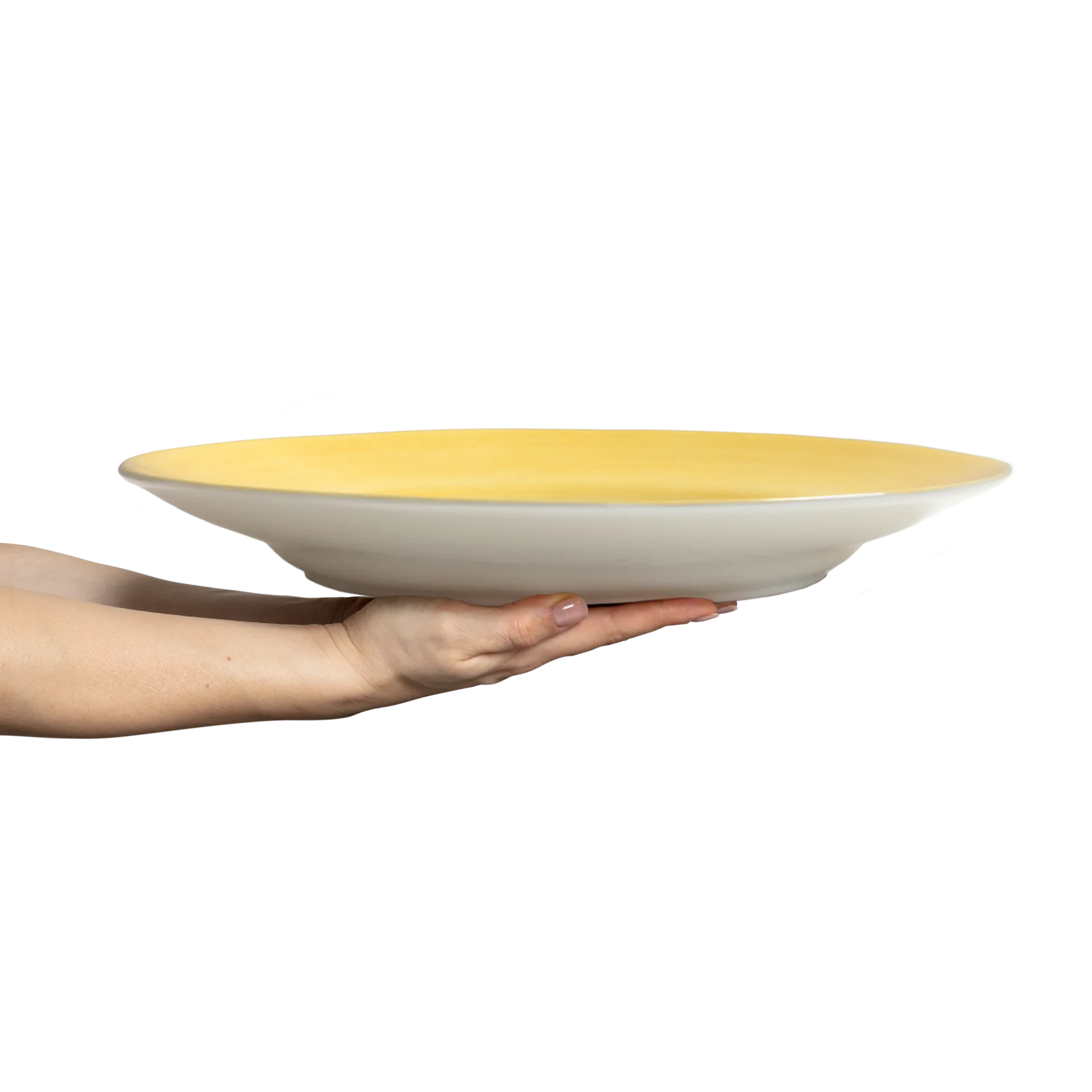 Basic serveringsfad Ø41 cm, Gul Mateus