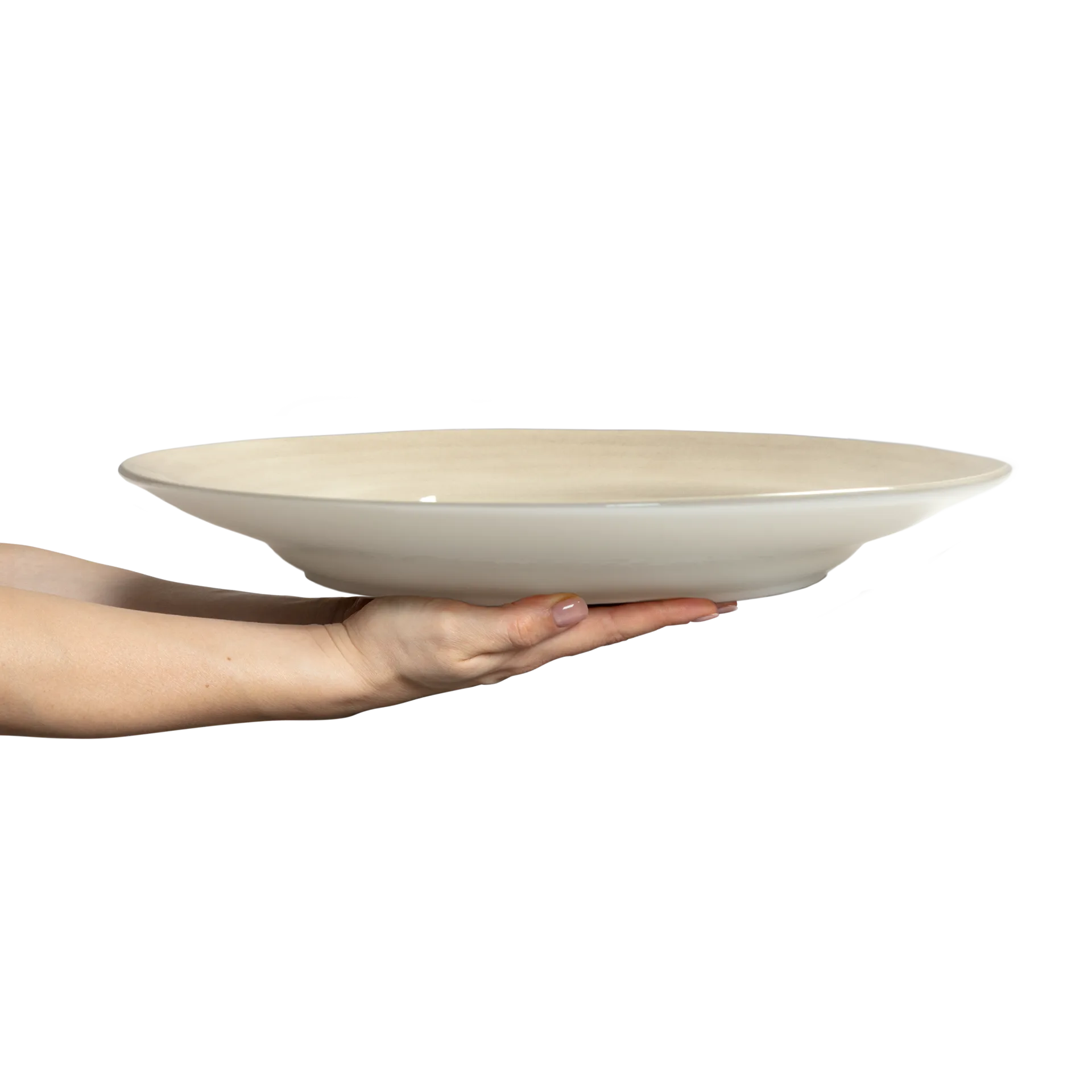 Basic serveringsfad Ø41 cm, Sand Mateus