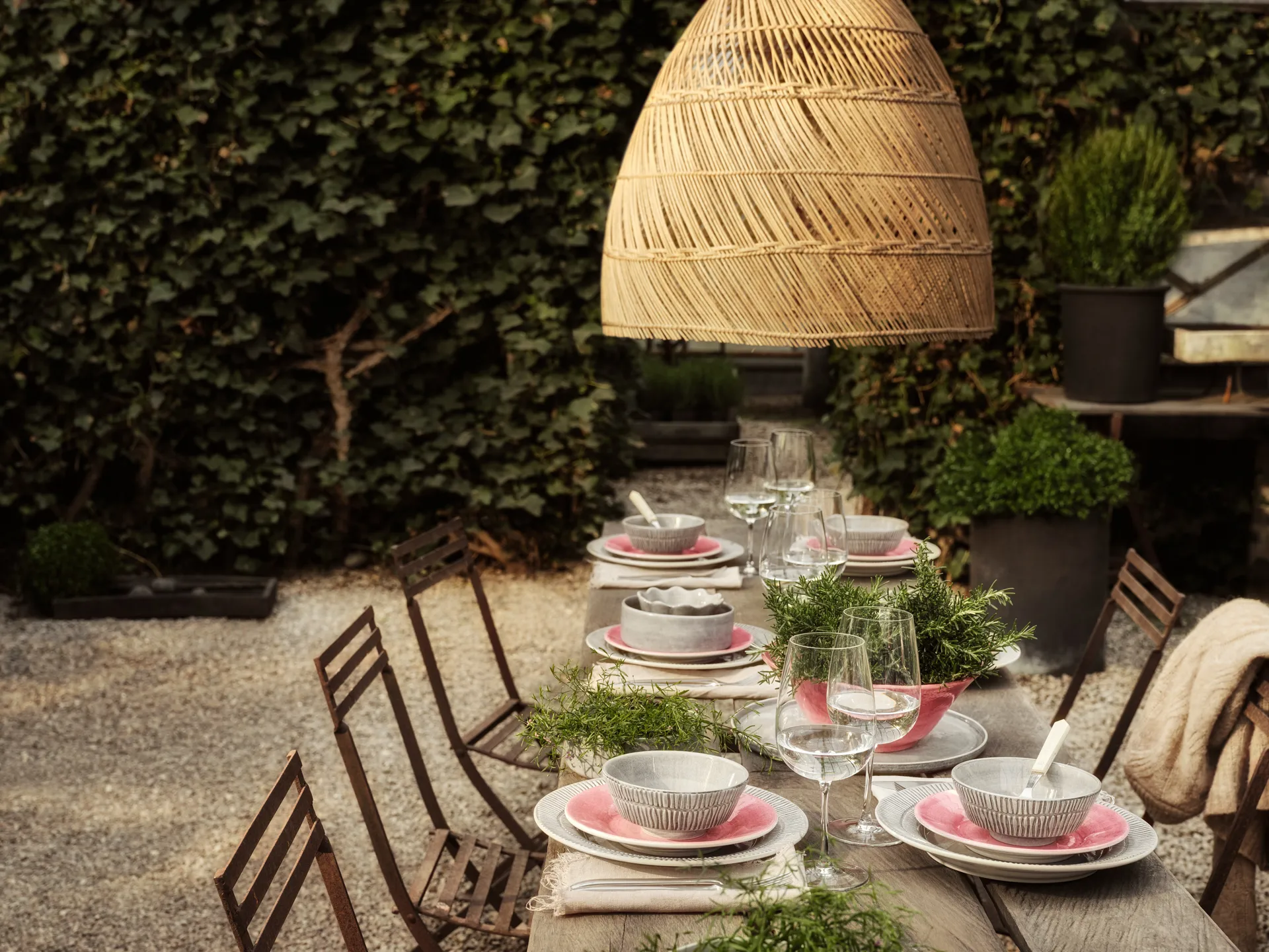 Basic tallerken – 21 cm, Lyserød Mateus