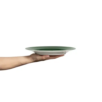 Basic tallerken 25 cm - Forest green - Mateus