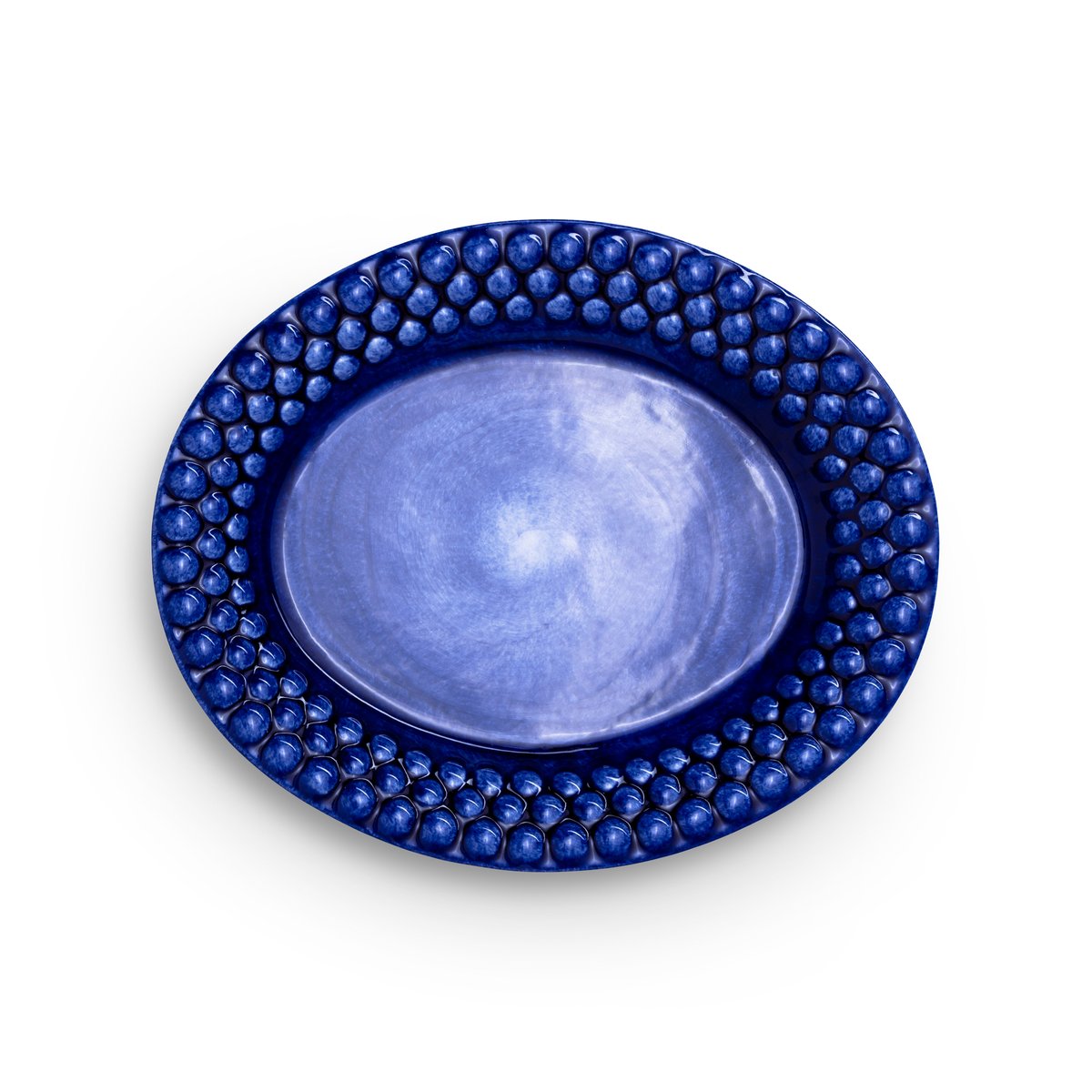 Mateus Bubbles oval tallerken – 20 cm Blå