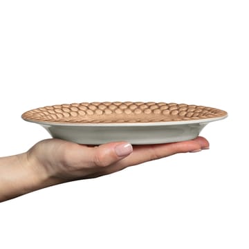 Bubbles oval tallerken – 20 cm - Cinnamon - Mateus