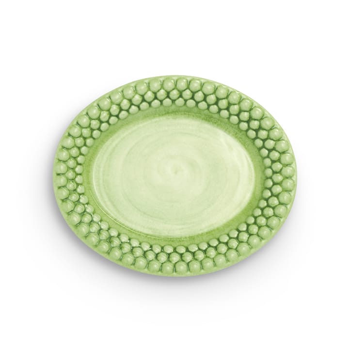 Bubbles oval tallerken – 20 cm, Grøn Mateus