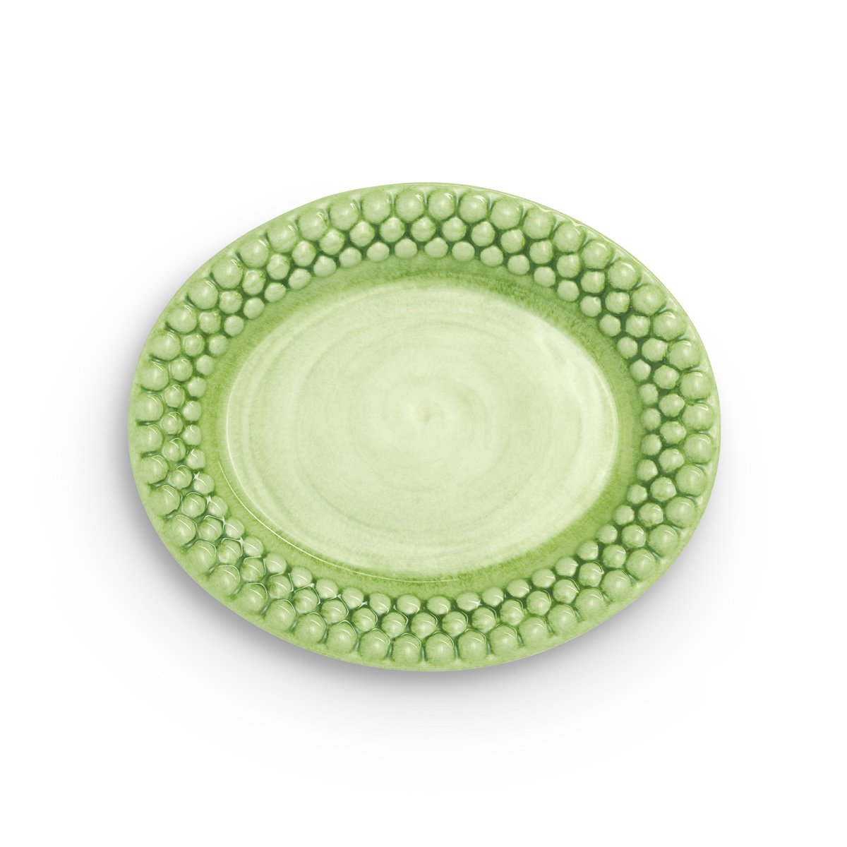 Mateus Bubbles oval tallerken – 20 cm Grøn