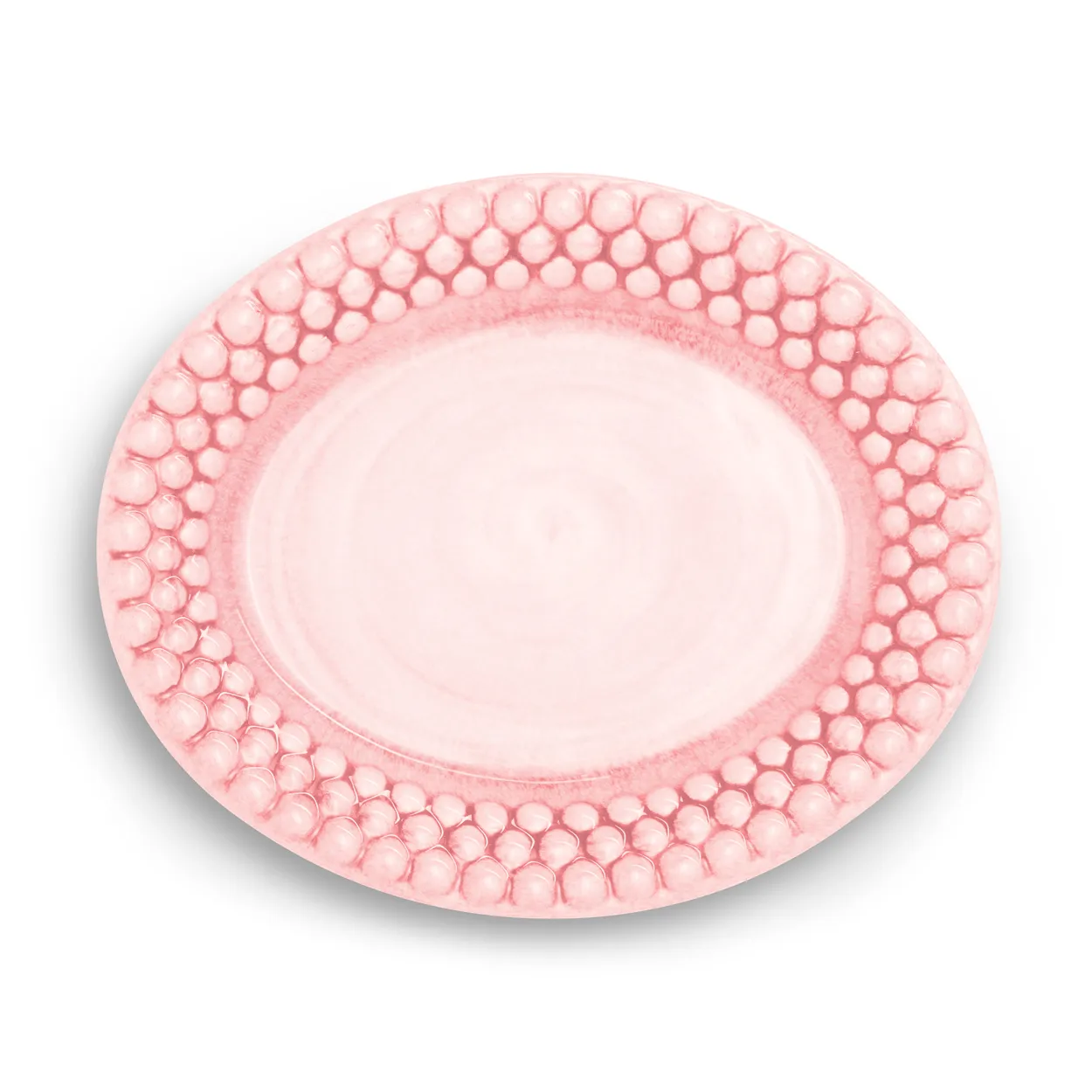 Mateus Bubbles oval tallerken – 20 cm light pink