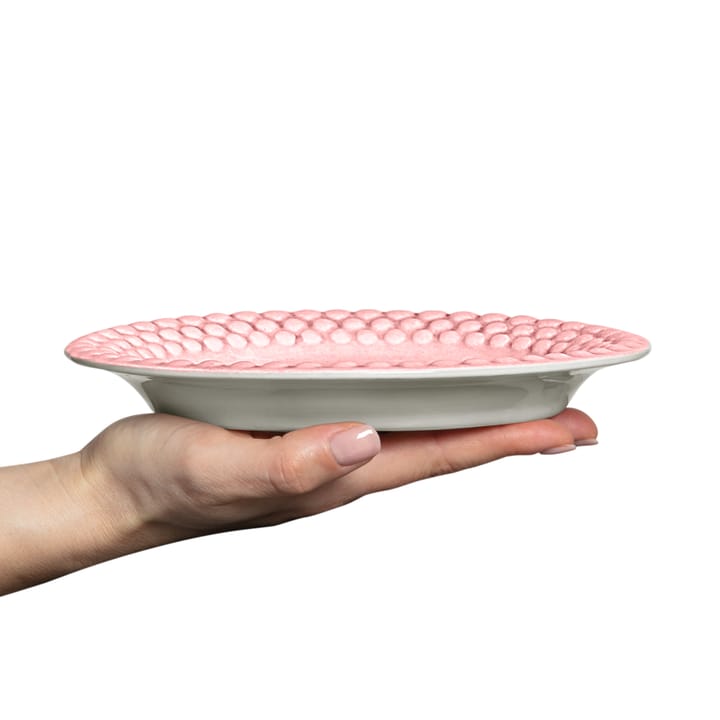 Bubbles oval tallerken ��– 20 cm, light pink Mateus