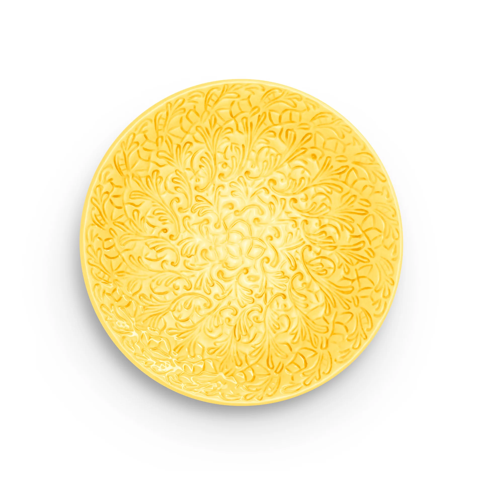 Lace tallerken – 20 cm, Gul Mateus