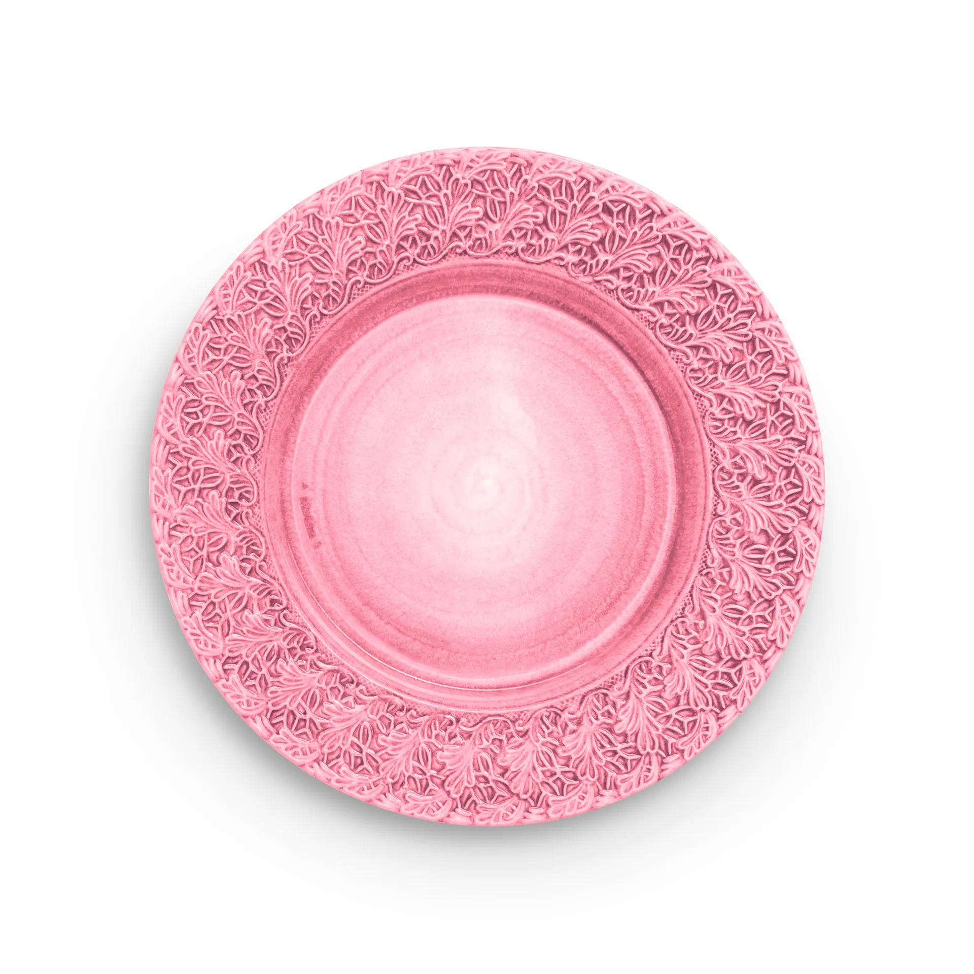 Lace tallerken – 32 cm, Lyserød Mateus