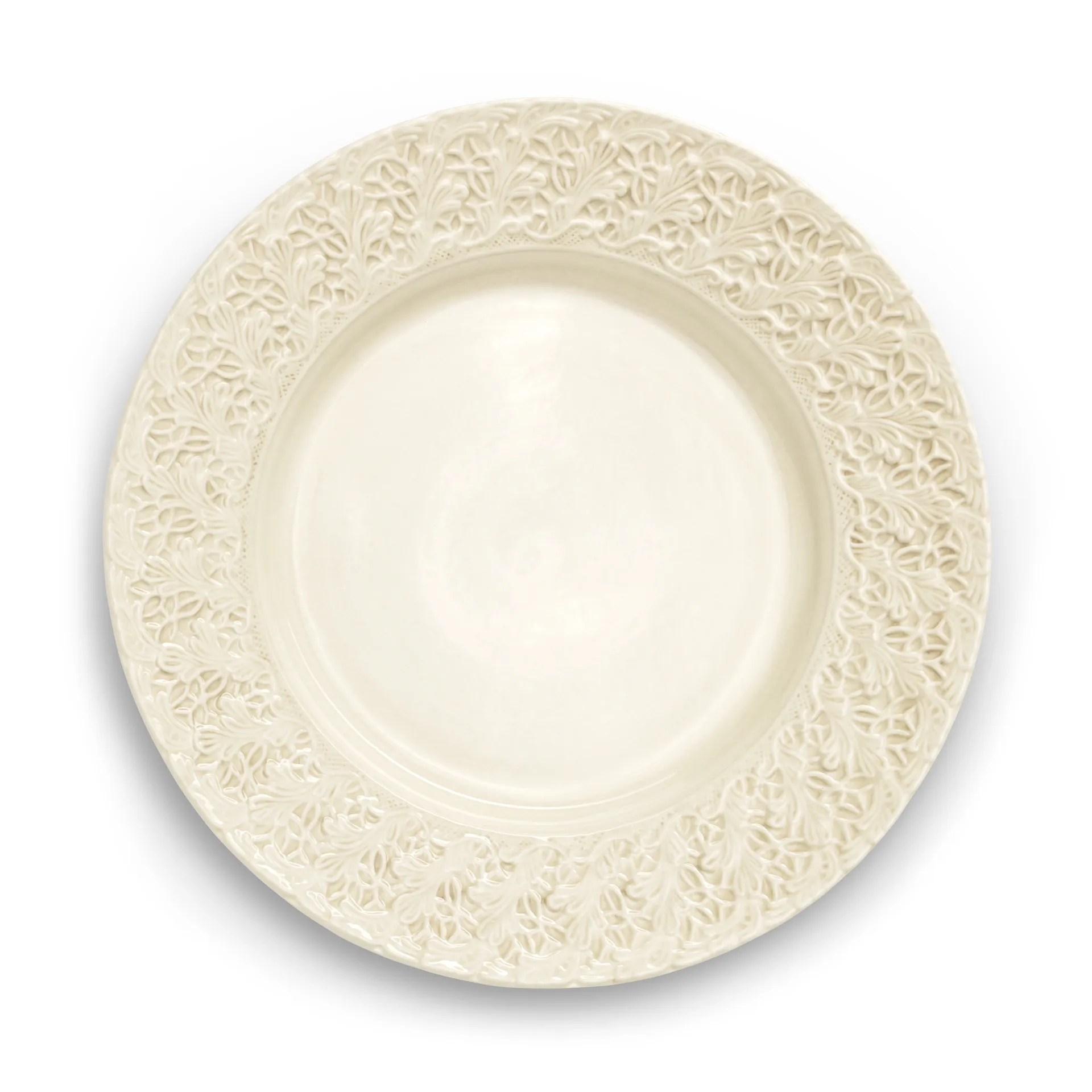 Lace tallerken – 32 cm, Sand Mateus