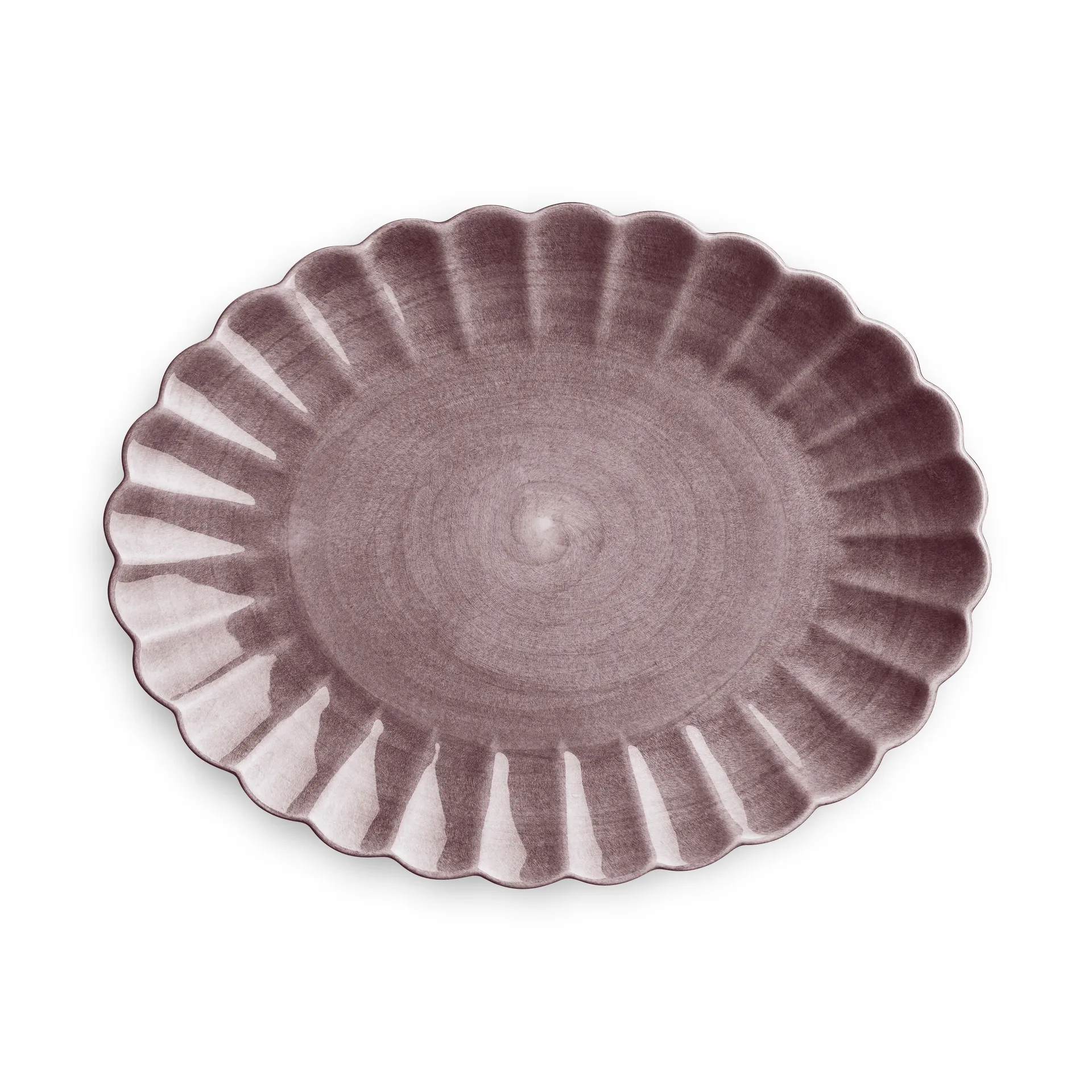 Oyster fad 30x35 cm, Blomme Mateus