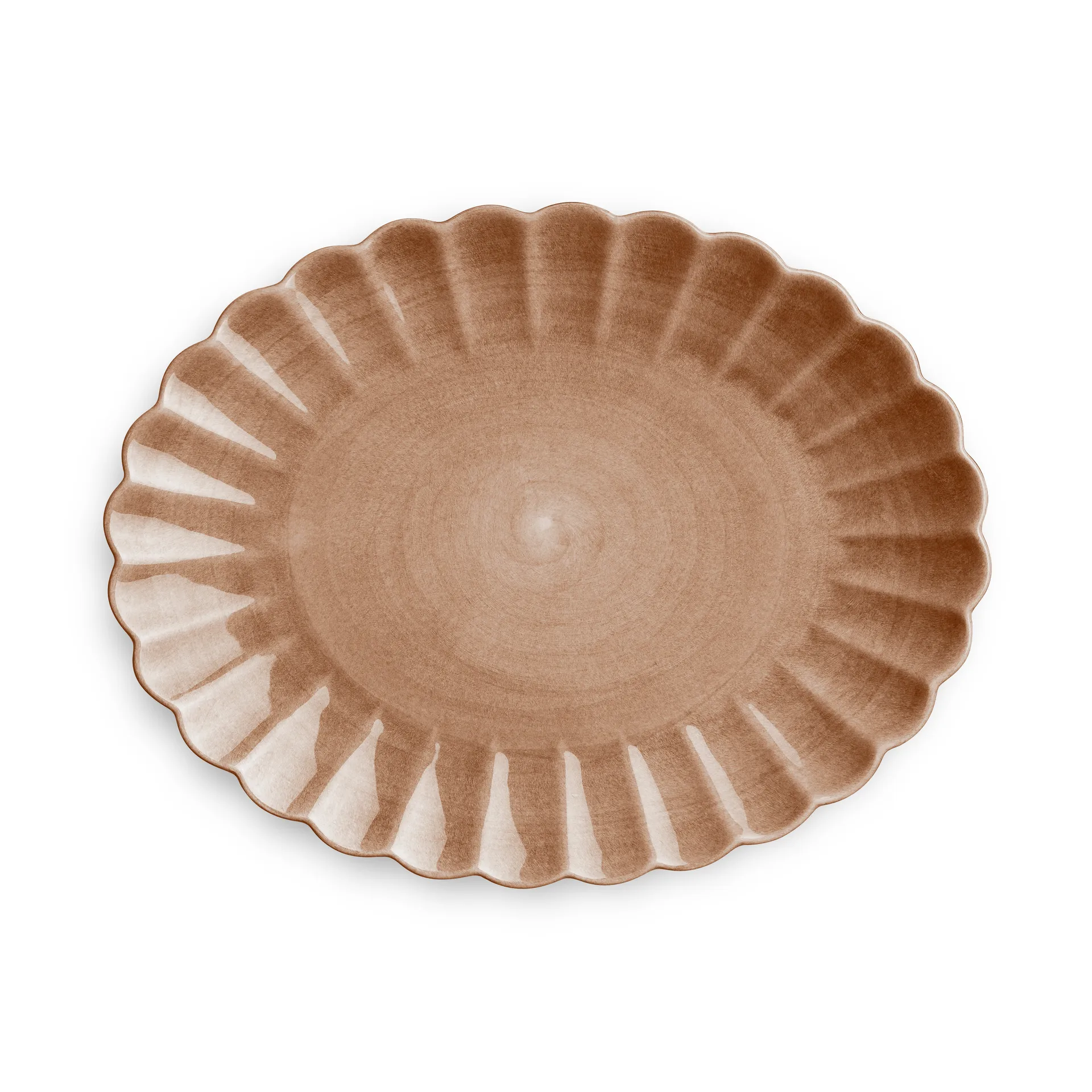 Oyster fad 30x35 cm, Cinnamon Mateus