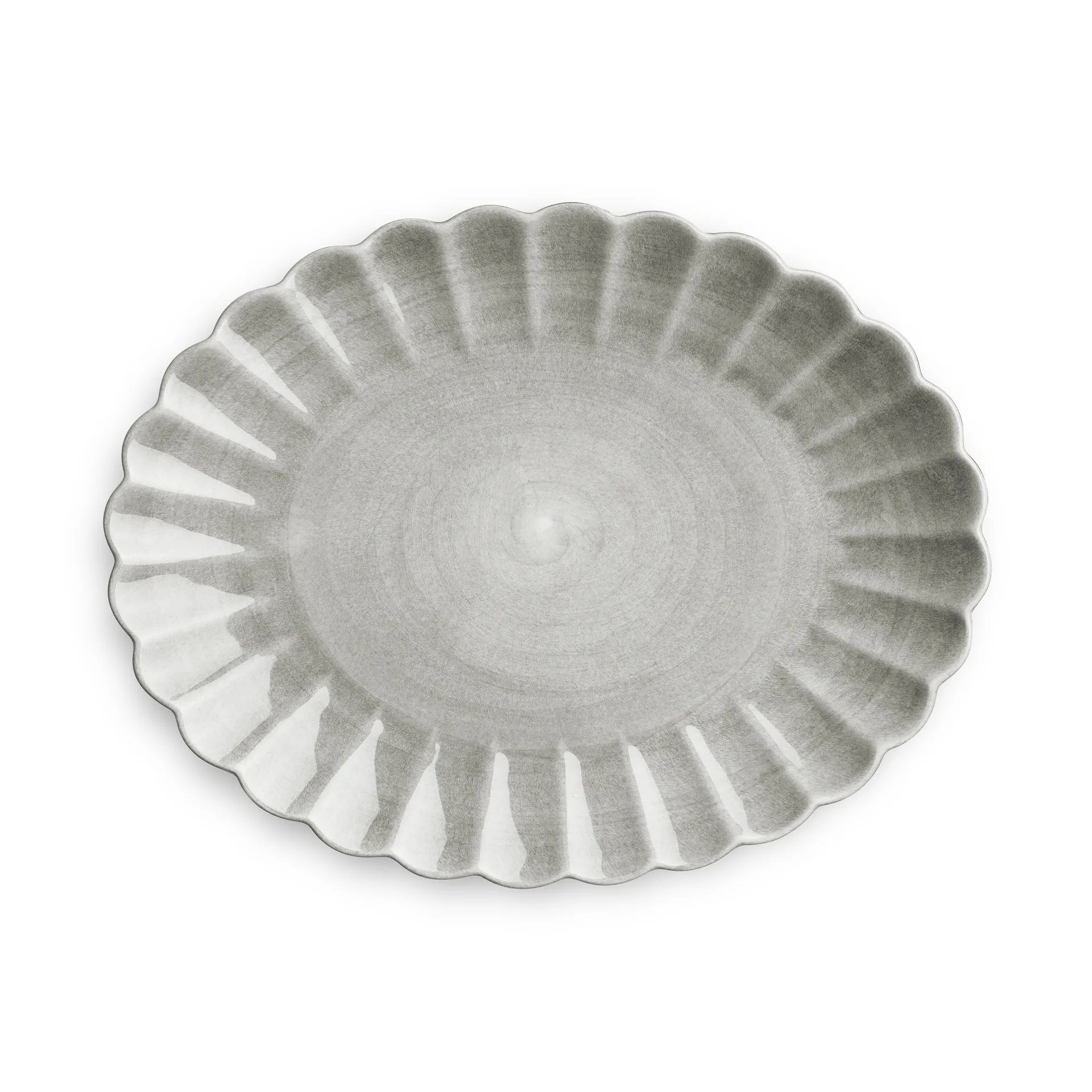 Oyster fad 30x35 cm, Grå Mateus