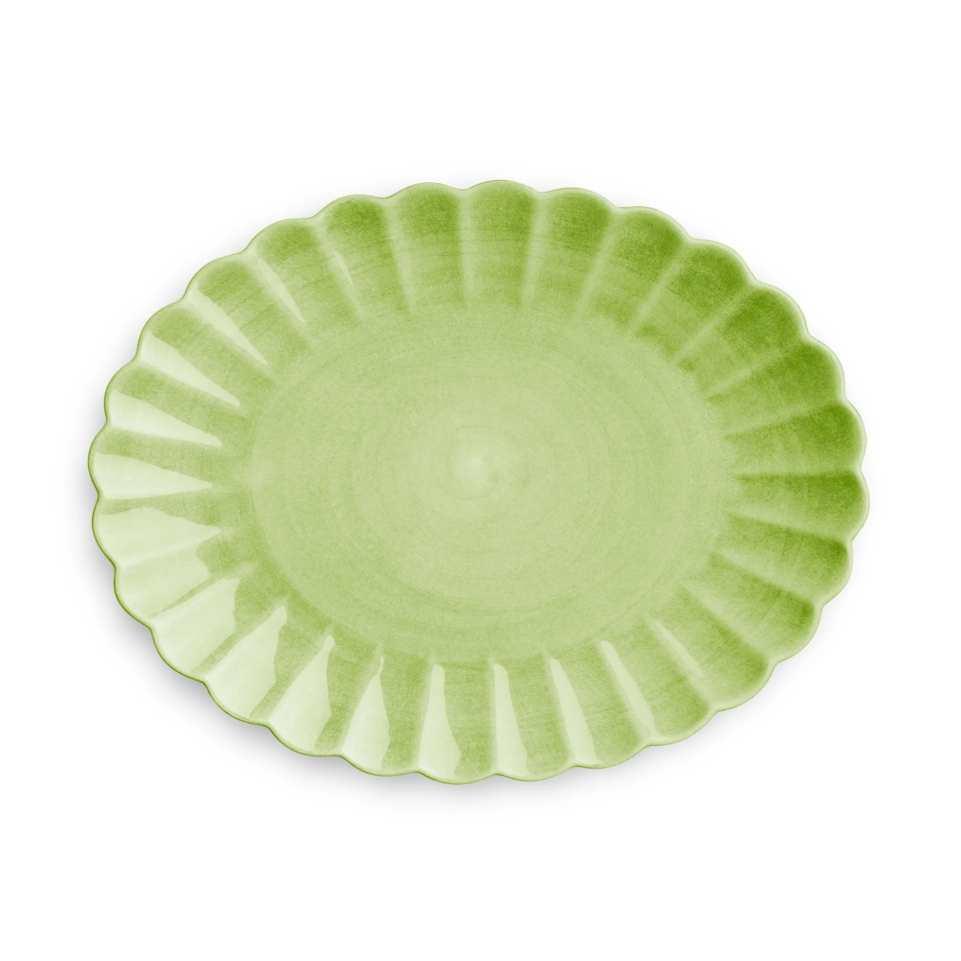 Oyster fad 30x35 cm, Grøn Mateus