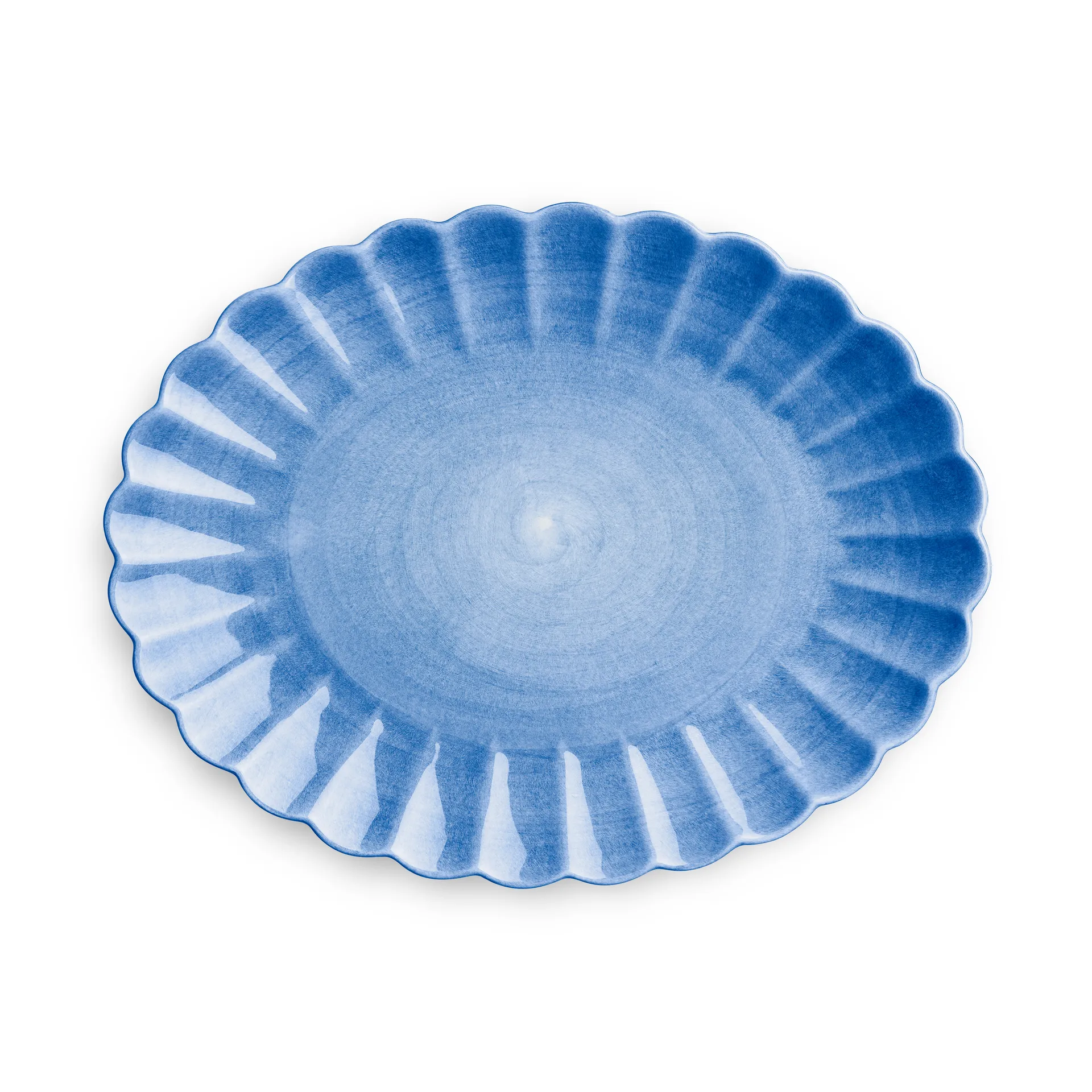 Oyster fad 30x35 cm, Lyseblå Mateus