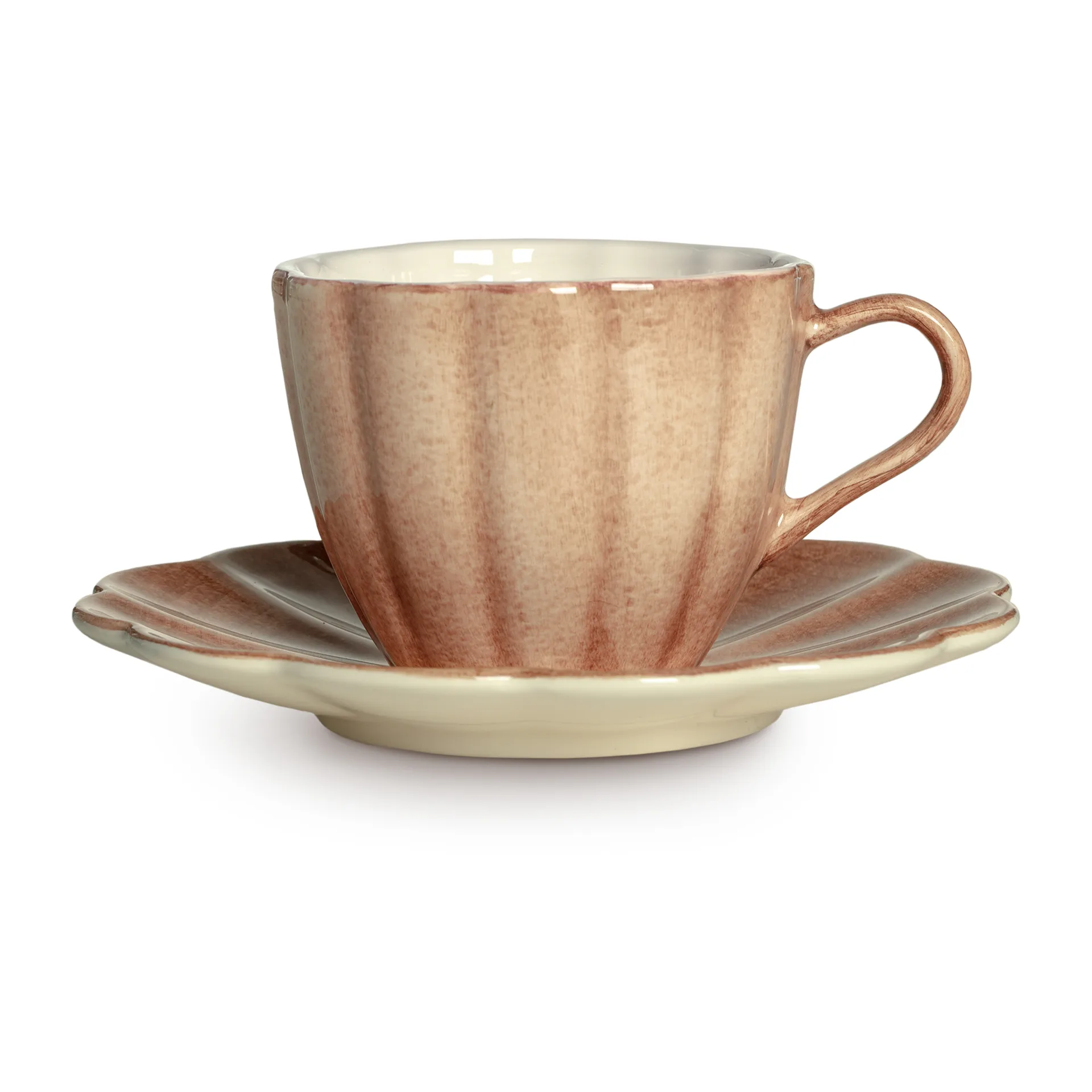 Oyster kop med underkop 25 cl, Cinnamon Mateus