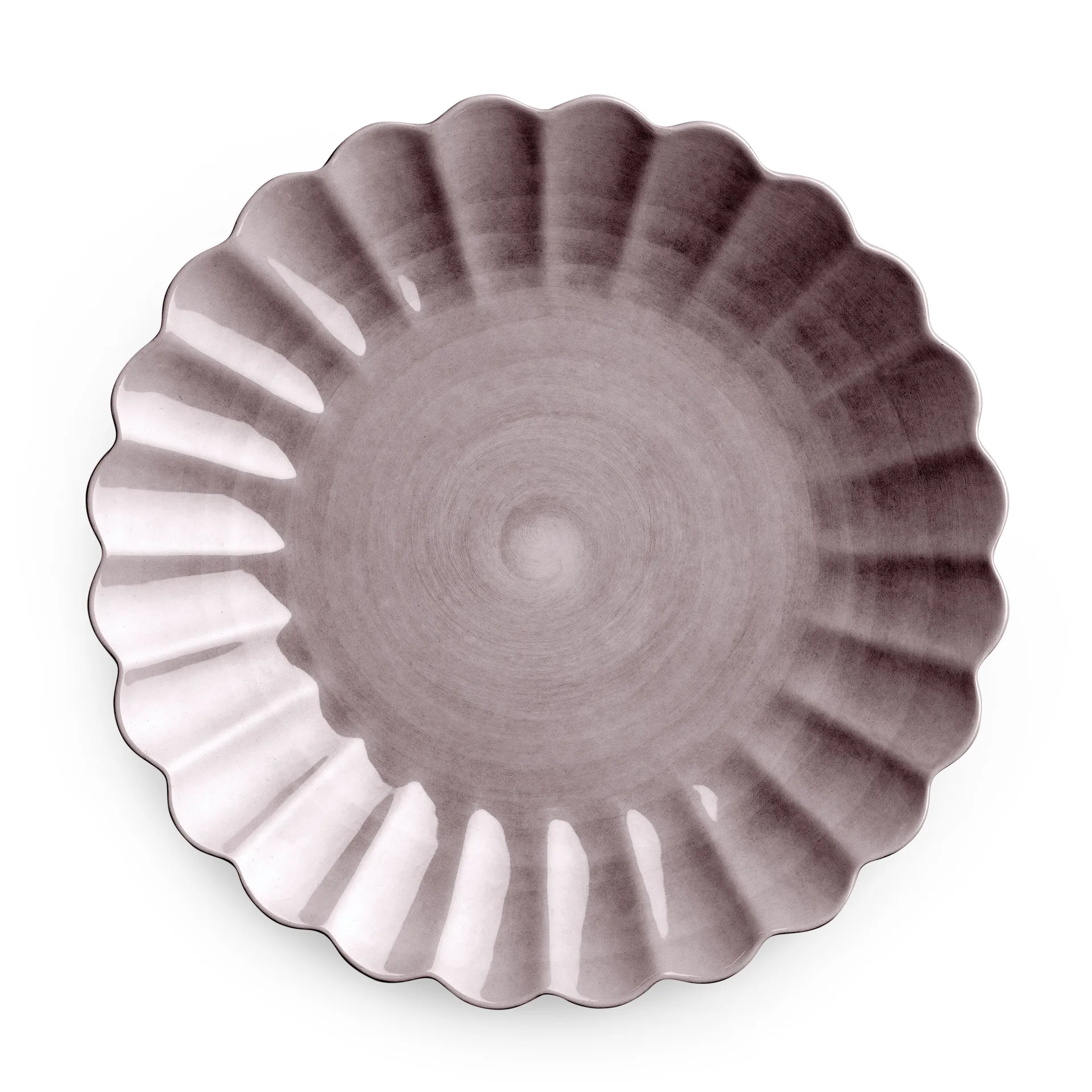Oyster tallerken 28 cm, Blomme Mateus