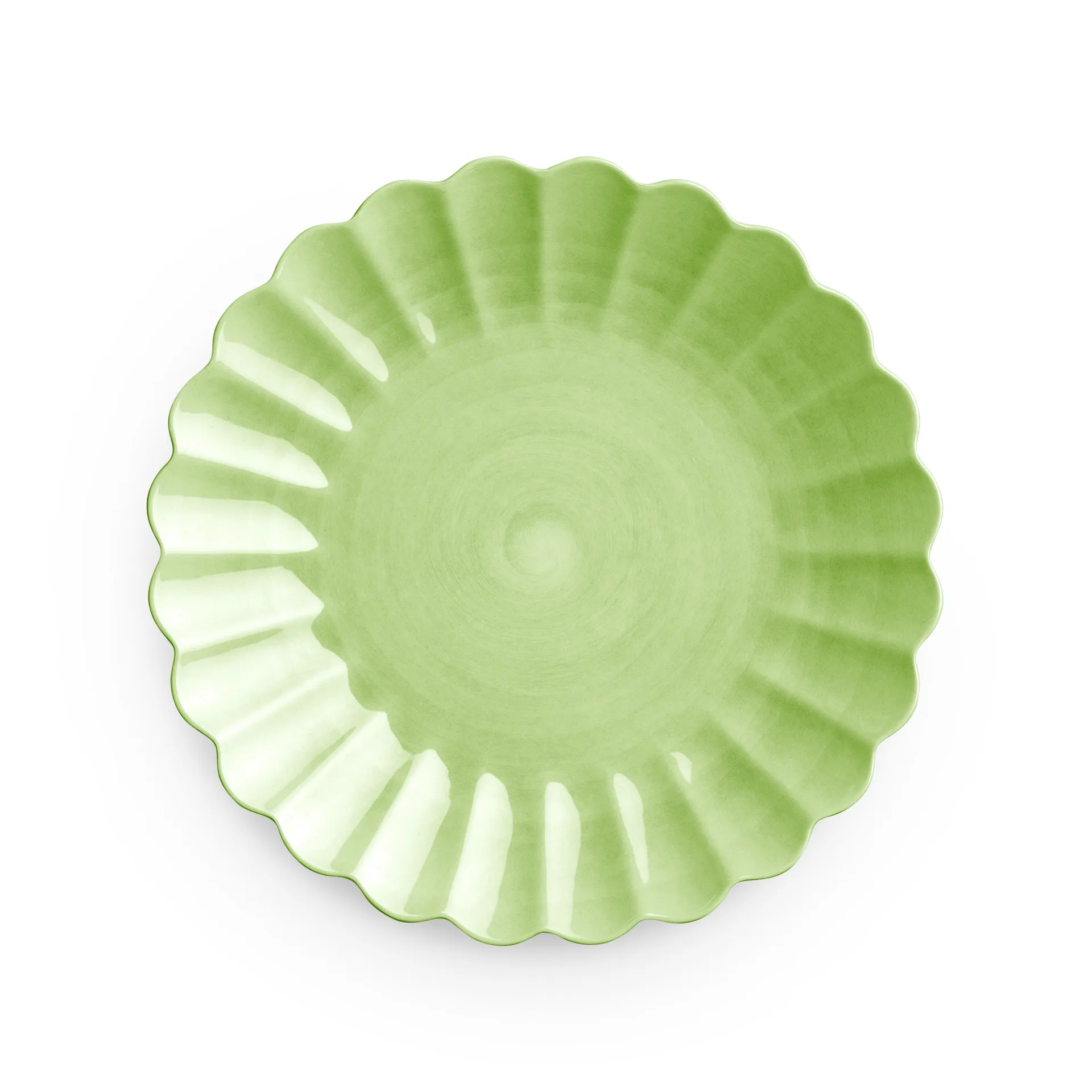 Oyster tallerken 28 cm, Grøn Mateus