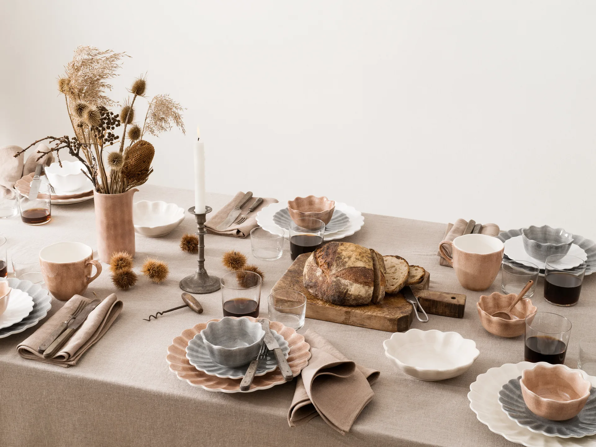 Oyster tallerken 28 cm, Hvid Mateus