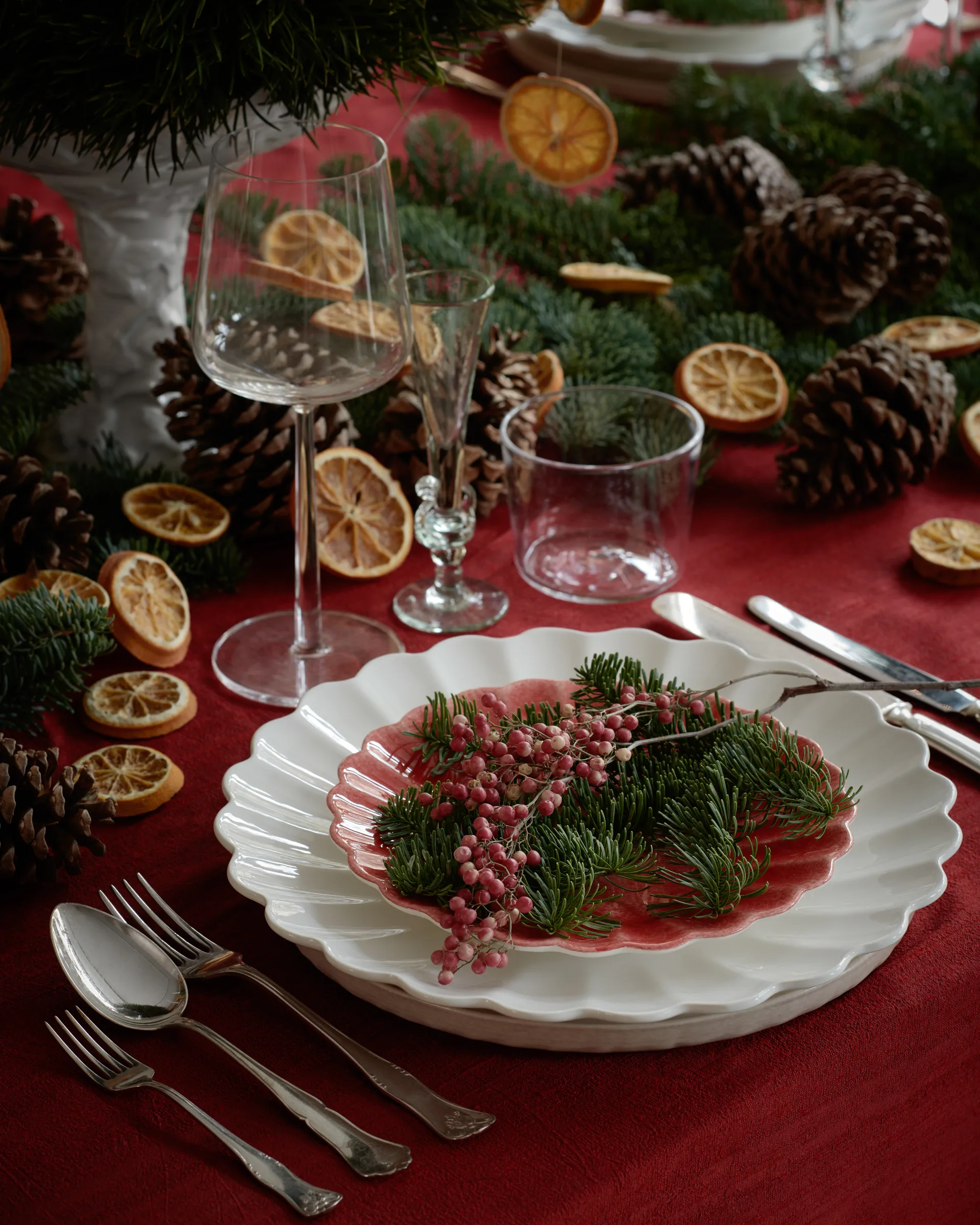 Oyster tallerken 28 cm, Hvid Mateus